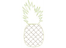 Stickdatei - Ananas Fransenappli